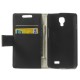 Koženkové pouzdro Wallet LG F70 - Černé