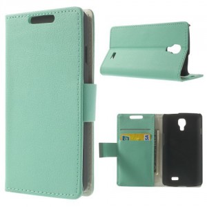 Koženkové pouzdro Wallet LG F70 - Tyrkysové