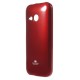 Pružné pouzdro Jelly Case - HTC One Mini 2 - červené třpytivé