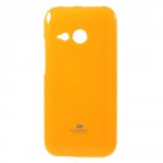 Pružné pouzdro Jelly Case - HTC One Mini 2 - žluté třpytivé