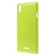 Obal Jelly Case Xperia T3 - Zelený lesklý třpytivý