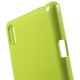 Obal Jelly Case Xperia T3 - Zelený lesklý třpytivý