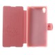 Lehké pouzdro Wallet - Světle růžové - Xperia Z3+