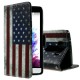 Koženkové knížkové pouzdro - LG G3s - Vlajka USA
