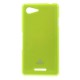 Pouzdro Jelly Case Xperia E3 - Zelené lesklé třpytivé