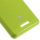 Pouzdro Jelly Case Xperia E3 - Zelené lesklé třpytivé