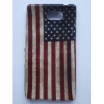 Sleva-Pouzdro / Obal Vlajka USA Vintage - Xperia M2