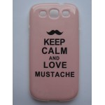 Sleva-Pouzdro/Obal - Keep calm and love moustache - Galaxy S3 i9300