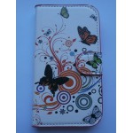 Sleva-Koženkové pouzdro Wallet - Motýli 01 - Galaxy S3 i9300