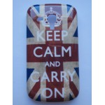 Sleva-Zadní kryt/Obal Galaxy Trend S7560/S Duos S7562/Trend Plus S7580 - Union Jack "Keep calm and carry on"