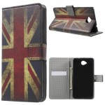 Koženkové knížkové pouzdro Lumia 650 - Union Jack