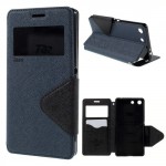 Pouzdro Wallet S-view Xperia M5 - tmavě modré-černé