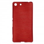 Pouzdro / Obal - Broušený vzor, červené - Xperia M5