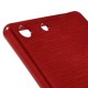 Pouzdro / Obal - Broušený vzor, červené - Xperia M5