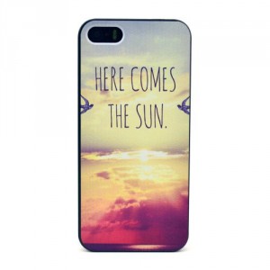 Kryt / Obal iPhone 5/5S - Here comes the sun