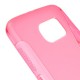 Pouzdro / Obal S-curve - Růžové - Galaxy S6