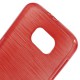 Pouzdro / Obal - Broušený vzor, červený - Galaxy S6