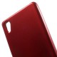 Obal Jelly Case Xperia X - červený třpytivý