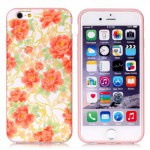Pouzdro MFashion iPhone 6 - pružné, růžové - Květy 06