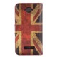 Koženkové pouzdro Wallet - One Touch Pop C7 - Union Jack