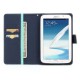 Pouzdro Wallet - Galaxy Note 8.0 N5100 - tyrkysové/tmavě modré
