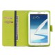 Pouzdro Wallet - Galaxy Note 8.0 N5100 - tmavě modré/zelené