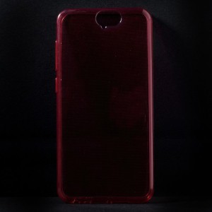 Pouzdro na HTC One A9 - průhledné červené