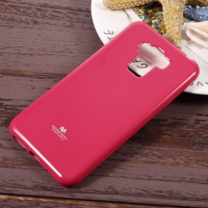 Pouzdro Jelly Case Asus Zenfone 3 Max ZC553KL (5.5") - tmavě růžové lesklé třpytivé