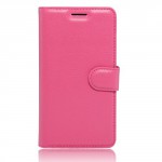 Koženkové pouzdro Zenfone 3 Max ZC553KL (5.5") - tmavě růžové