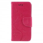 Koženkové pouzdro LG Q6 - Růžové květy
