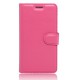 Koženkové pouzdro LG K10 2017 - Tmavě růžové