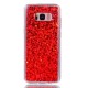 Pouzdro Galaxy S8+ Červené třpytivé